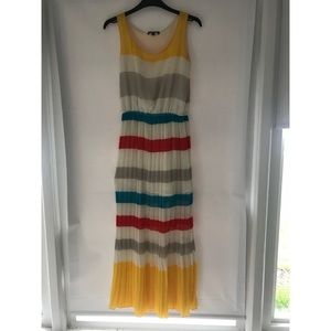 Maxi dress size small multi color